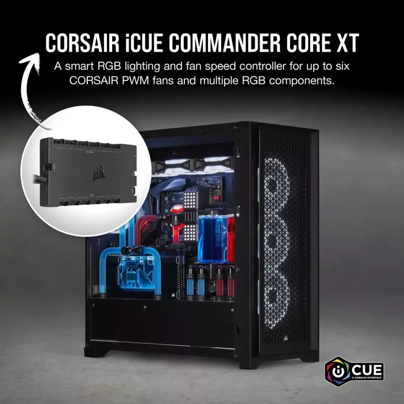 Kontroler prędkości wentylatorów Corsair iCUE Commander Core XT