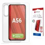 Displex Szkło Ochronne + Etui do Samsung Galaxy A56, Eko Ramka Montażowa, odporne na zarysowania