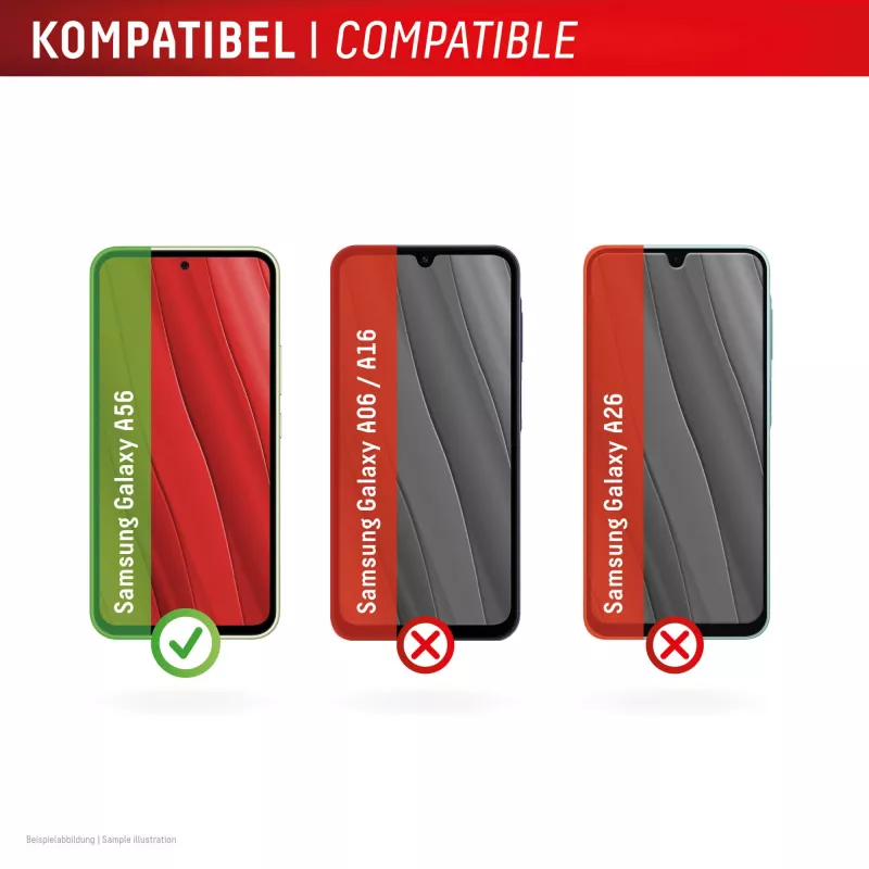 Displex Szkło Ochronne + Etui do Samsung Galaxy A56, Eko Ramka Montażowa, odporne na zarysowania