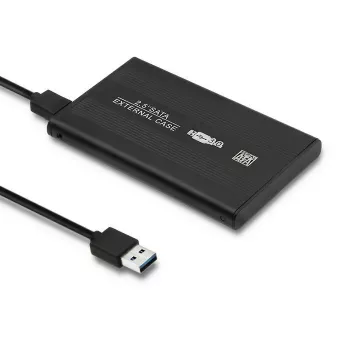 Obudowa HDD/SSD QOLTEC 51861 na dyski 2,5 cala SATA3, USB 3.0, czarna