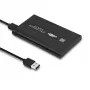 Obudowa HDD/SSD QOLTEC 51861 na dyski 2,5 cala SATA3, USB 3.0, czarna