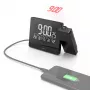 Hama Plus Charge Budzik cyfrowy Czarny