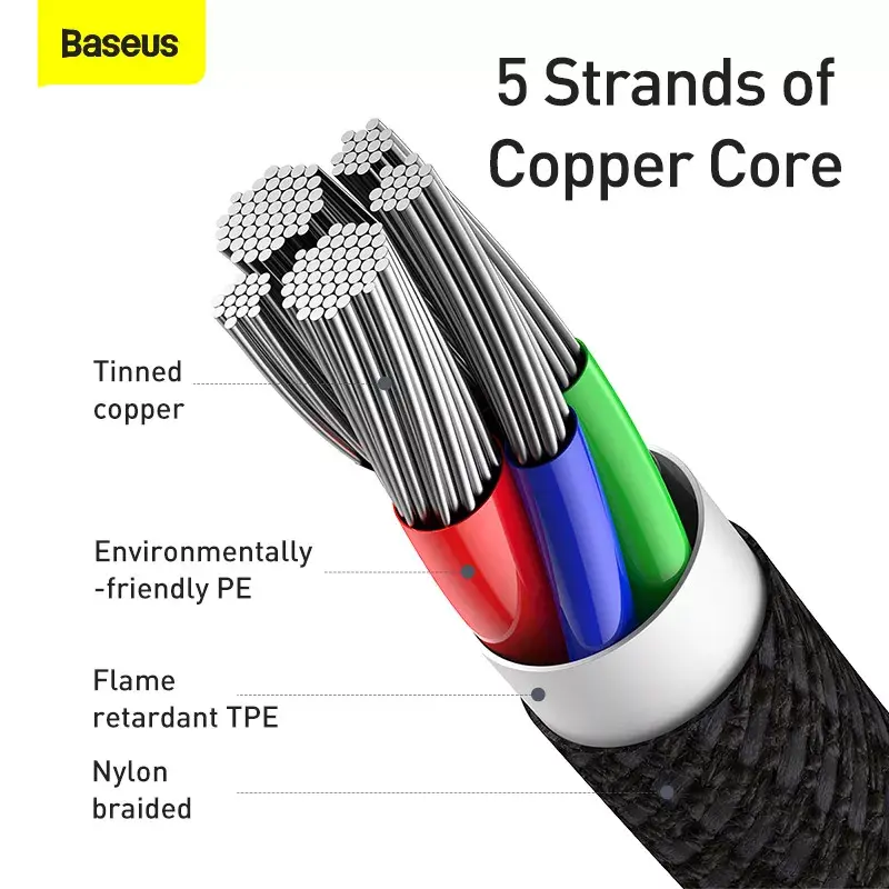 Kabel Lightning Baseus CATLGD-A01 2m Czarny