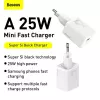 Baseus Super Si Ładowarka sieciowa biała szybkie ładowanie 12V 1xUSB-C
