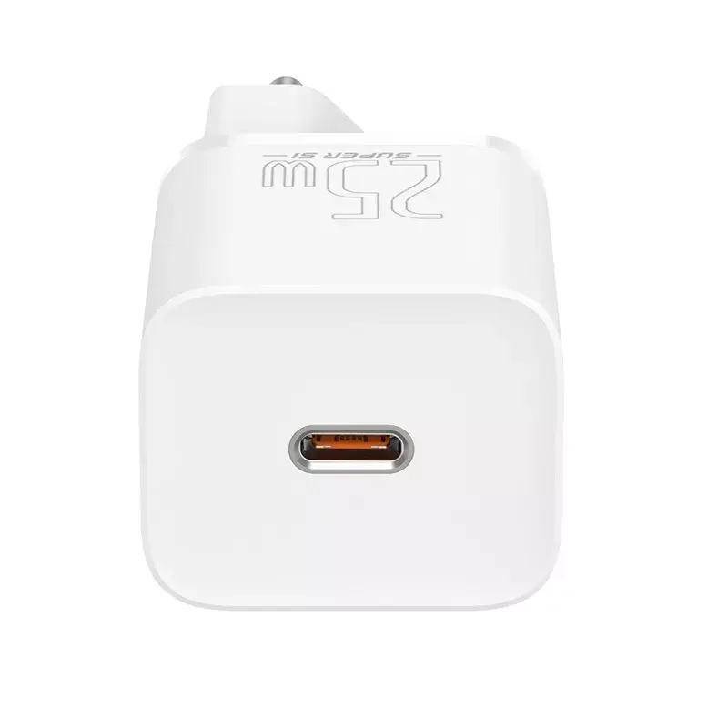 Baseus Super Si Ładowarka sieciowa biała szybkie ładowanie 12V 1xUSB-C