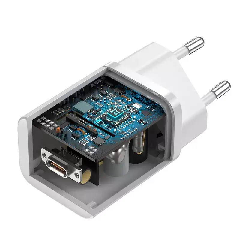 Baseus Super Si Ładowarka sieciowa biała szybkie ładowanie 12V 1xUSB-C