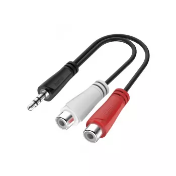 Kabel audio Hama 00200350 0,15 m 3,5 mm RCA czarny