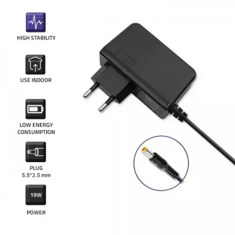 Zasilacz Qoltec 51034 Wewnętrzny 19W Czarny 220-240V