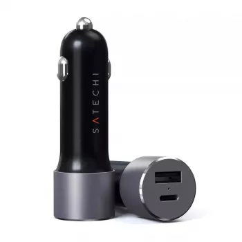 Ładowarka samochodowa Satechi ST-TCPDCCM 72W dwuportowa USB Power Delivery szybkie ładowanie