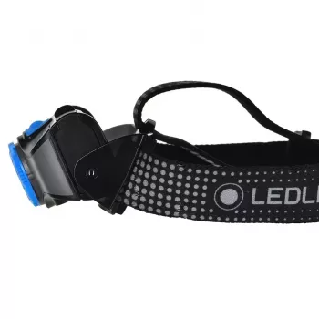 Headlamp Ledlenser MH7 Czarny niebieski — rechargeable LED headlamp, 400 lumens, built-in battery