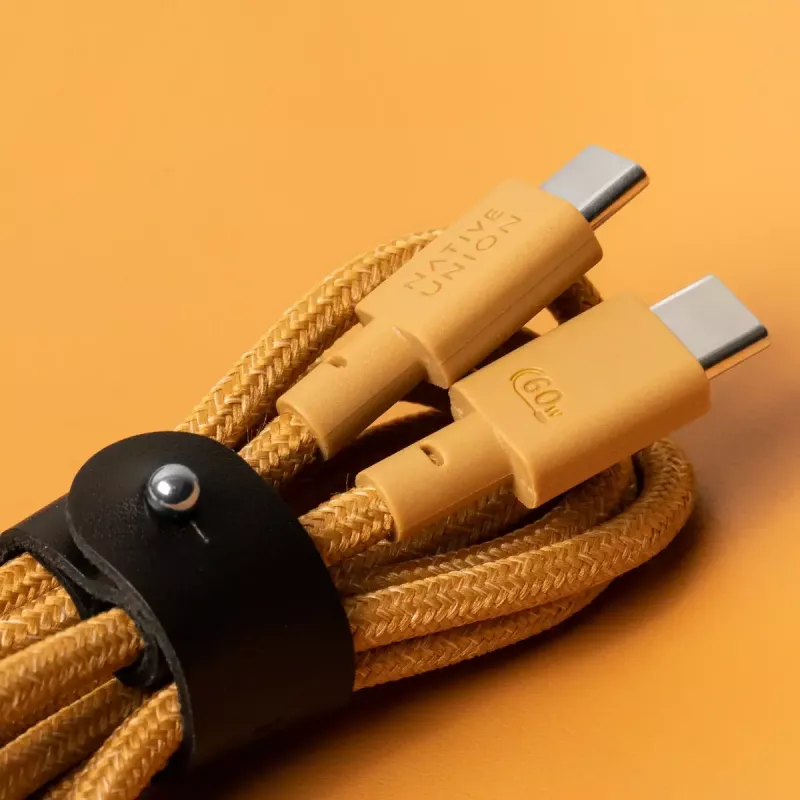 Kabel USB-C do USB-C native union Belt kabel 1.2 m Żółty