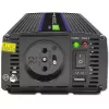 Przetwornica napięcia QOLTEC Monolith 600 MS Wave 12 V na 230 V 600 W, fala czysta/modyfikowana według specyfikacji