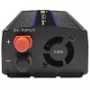Przetwornica napięcia QOLTEC Monolith 600 W — 12 V na 230 V, USB PD 18 W, samochodowa/wewnętrzna, czarna