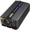Przetwornica napięcia QOLTEC Monolith 600 W — 12 V na 230 V, USB PD 18 W, samochodowa/wewnętrzna, czarna