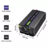 Przetwornica napięcia QOLTEC Monolith 600 W — 12 V na 230 V, USB PD 18 W, samochodowa/wewnętrzna, czarna