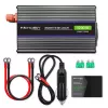 Przetwornica napięcia QOLTEC Monolith 600 W — 12 V na 230 V, USB PD 18 W, samochodowa/wewnętrzna, czarna