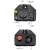 Przetwornica napięcia QOLTEC Monolith 600 W — 12 V na 230 V, USB PD 18 W, samochodowa/wewnętrzna, czarna