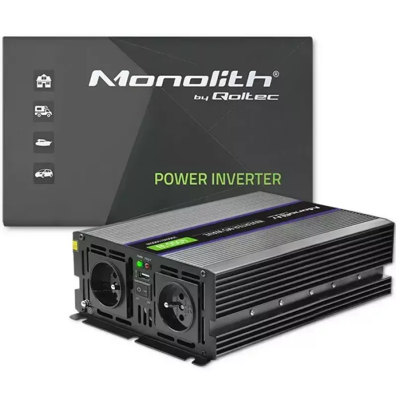 Przetwornica napięcia QOLTEC Monolith 4000 MS Wave 12V na 230V 2000/4000W z USB