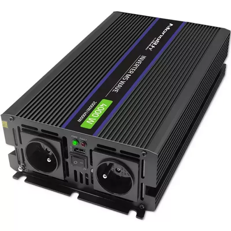 Przetwornica napięcia QOLTEC Monolith 4000 MS Wave 12V na 230V 2000/4000W z USB