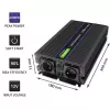 Przetwornica napięcia QOLTEC Monolith 4000 MS Wave 12V na 230V 2000/4000W z USB