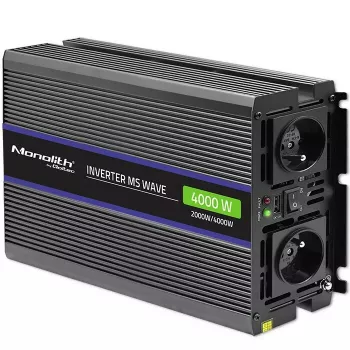 Przetwornica napięcia QOLTEC Monolith 4000 MS Wave 12V na 230V 2000/4000W z USB