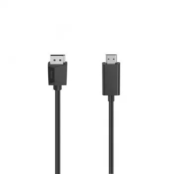 adapter kablowy wideo Hama 00205144 1.5m DisplayPort do HDMI Czarny