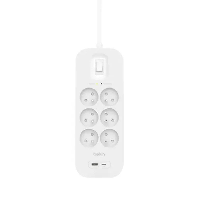Listwa zasilająca Belkin Connect biała 6 gniazd AC 2 m 650 J