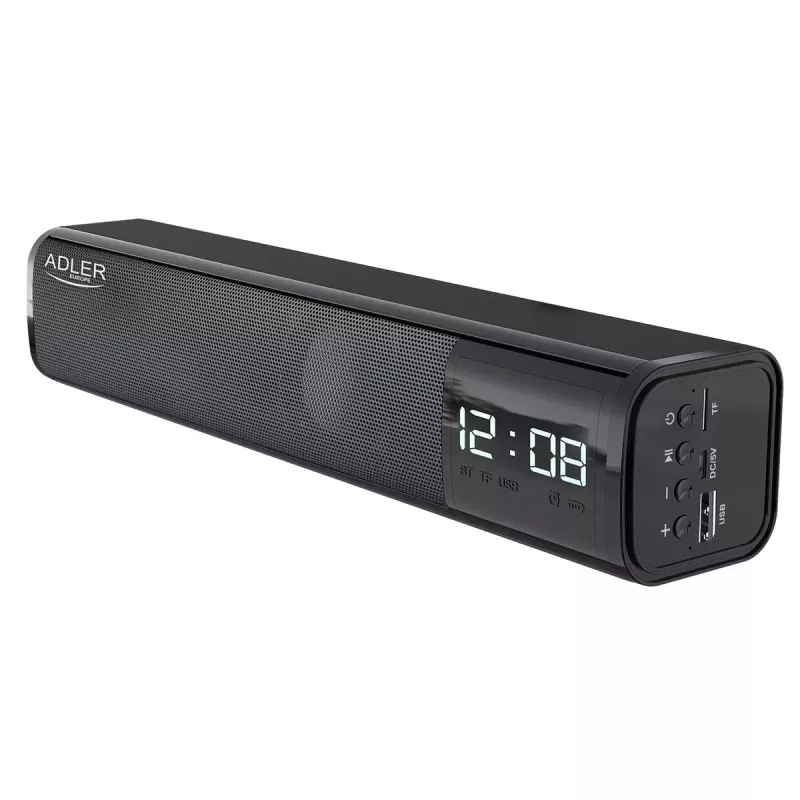 Przenośny głośnik Bluetooth Adler AD 1191 5W, bezprzewodowy, kompaktowy, czarny