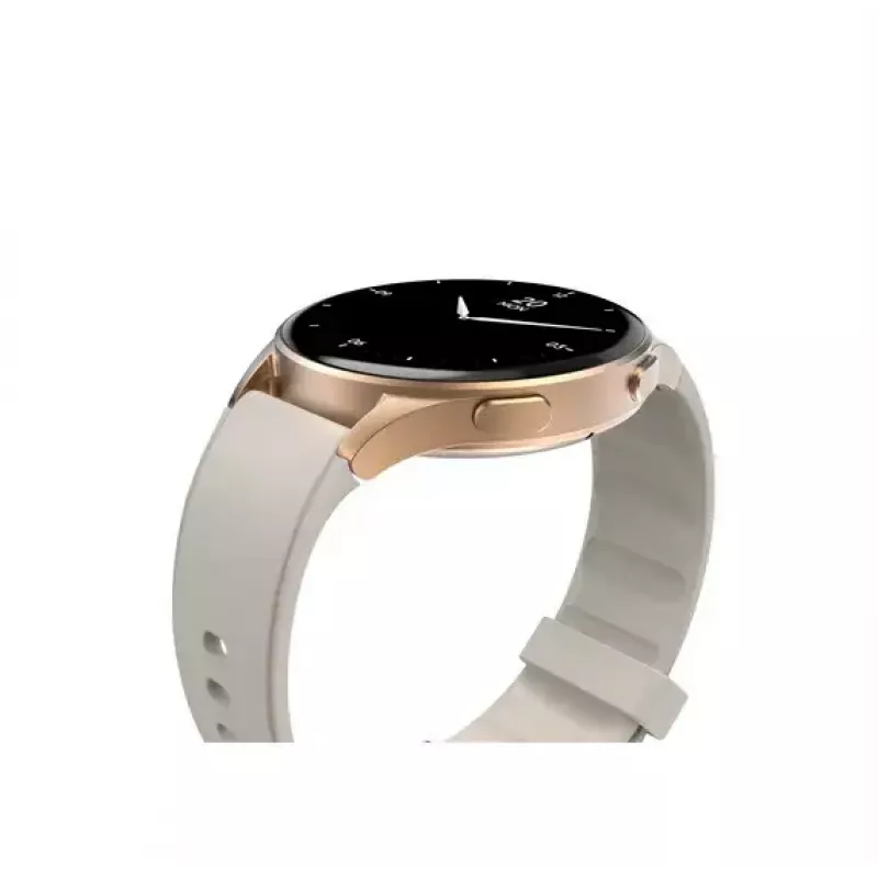 Hama Smartwatch 8900 3.3 cm (1.3 cala) AMOLED 42 mm Cyfrowy 466 x 466 pikseli Ekran dotykowy Złoty GPS (satelitarny)
