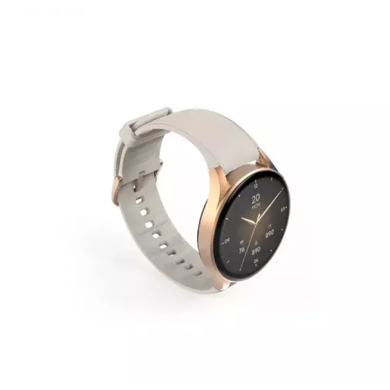 Hama Smartwatch 8900 3.3 cm (1.3 cala) AMOLED 42 mm Cyfrowy 466 x 466 pikseli Ekran dotykowy Złoty GPS (satelitarny)