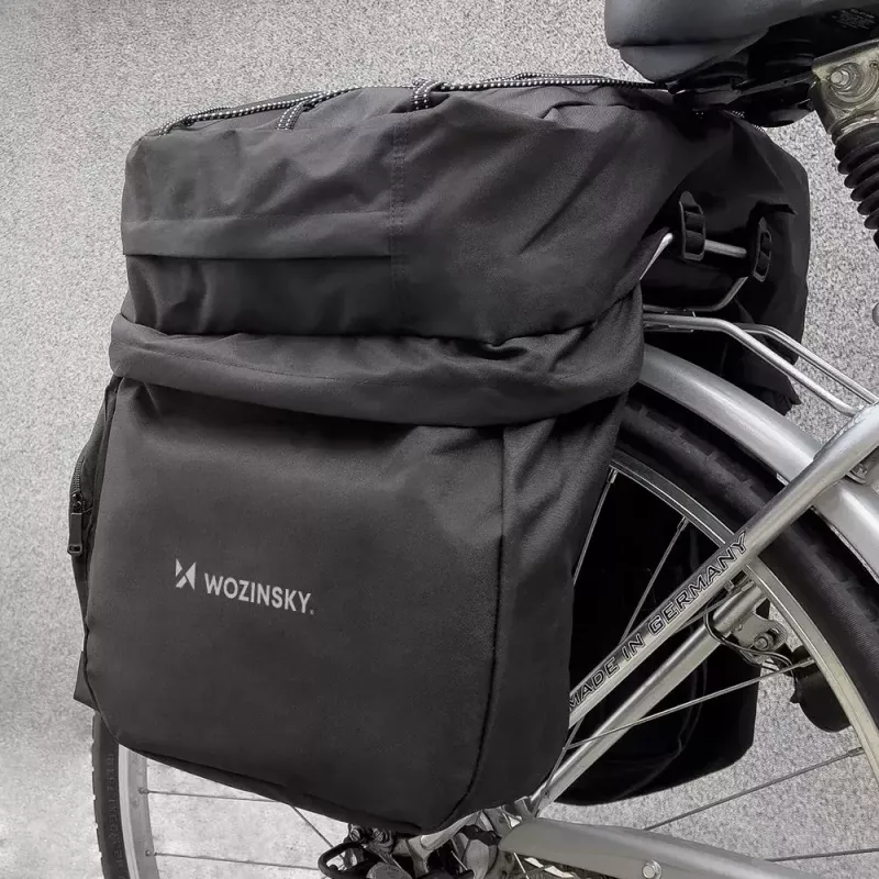 Torba rowerowa Wozinsky WBB13BK 60L czarna uniwersalna – torba na bagażnik/tylną półkę, pojemność 60 L