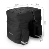 Torba rowerowa Wozinsky WBB13BK 60L czarna uniwersalna – torba na bagażnik/tylną półkę, pojemność 60 L
