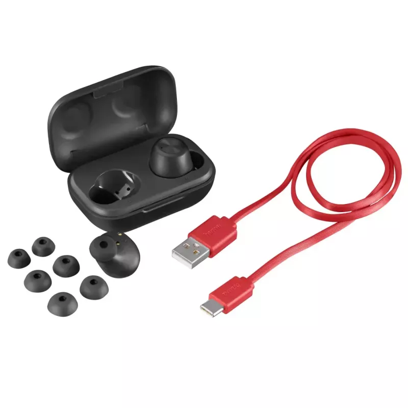 Hama Passion Chop Headset True Wireless Stereo (TWS) douszny Połączenia/Muzyka USB Type-C Bluetooth Czarny, Szary