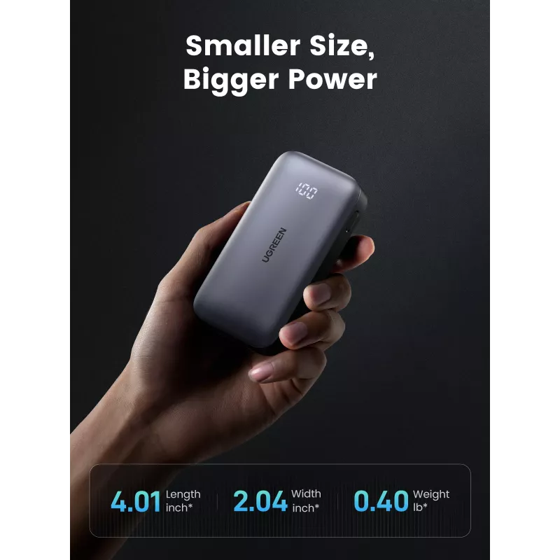 Przenośny powerbank Ugreen 10000mAh Mini Szybkie Ładowanie 30W
