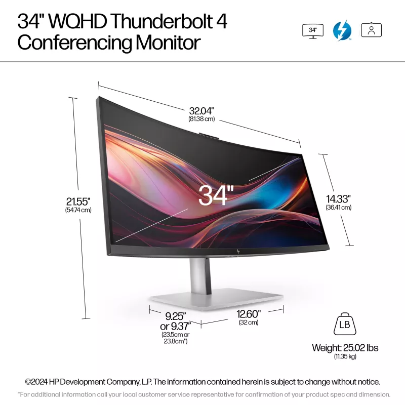 Monitor konferencyjny HP Series 7 Pro 34 cal WQHD - 734pm