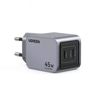 Ugreen 35008 ładowarka do urządzeń mobilnych Uniwersalna Szary Szybkie ładowanie AC Wewnętrzna
