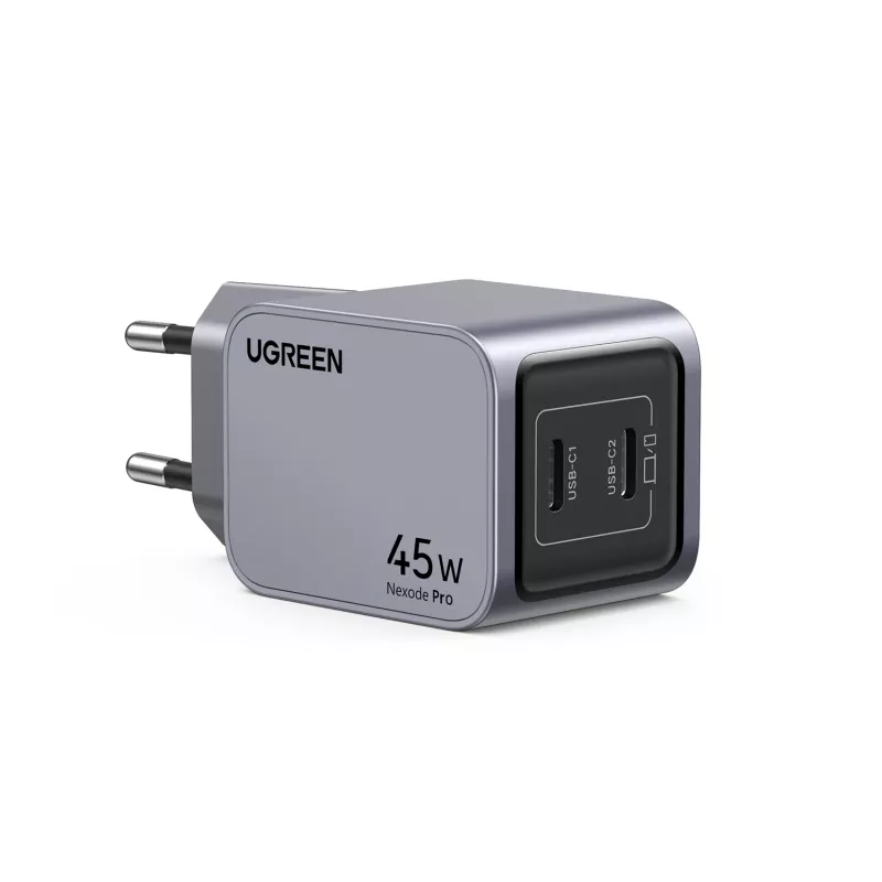 Ugreen 35008 ładowarka do urządzeń mobilnych Uniwersalna Szary Szybkie ładowanie AC Wewnętrzna