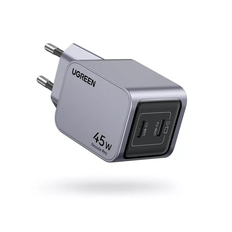 Ugreen 35008 ładowarka do urządzeń mobilnych Uniwersalna Szary Szybkie ładowanie AC Wewnętrzna