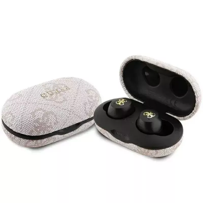 Słuchawki Guess GUTWSP4EGP TWS Bluetooth + stacja dokująca ENC, różowe