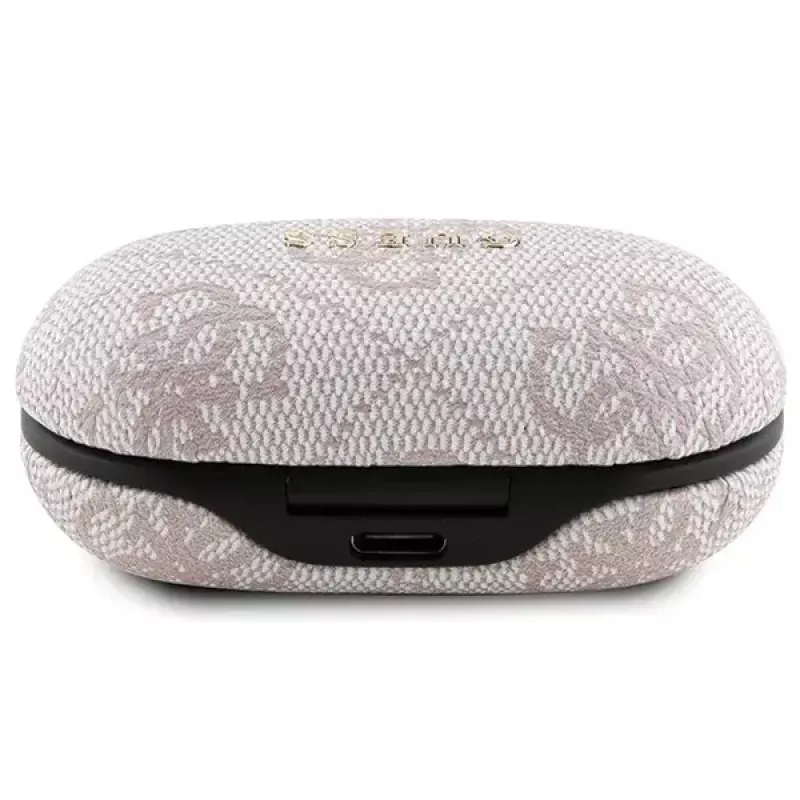 Słuchawki Guess GUTWSP4EGP TWS Bluetooth + stacja dokująca ENC, różowe