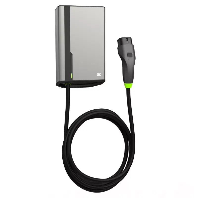 Stacja ładowania pojazdów elektrycznych zielony Cell EVGC021A2275 22000W naścienna szara aluminium