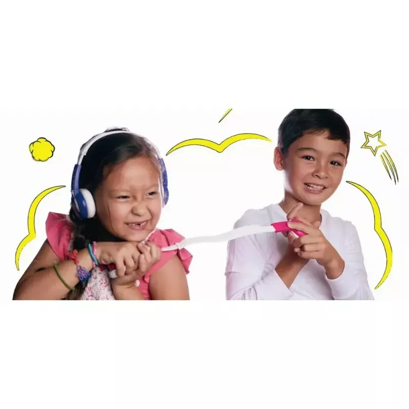 Headphones buddy phones Galaxy lilac — over-ear kids headphone, adjustable headband, volume-limited
