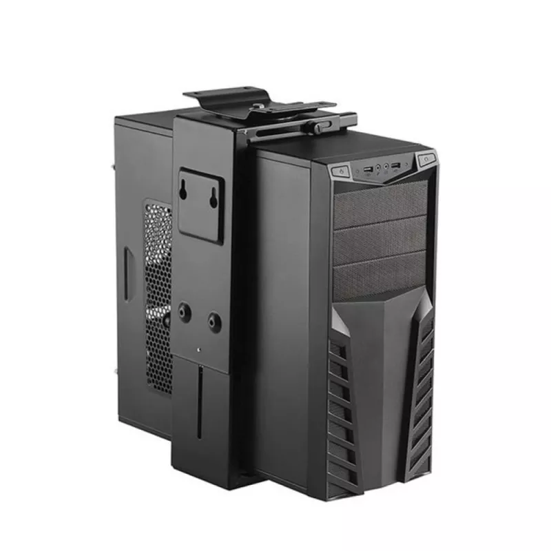 Techly ICA-CS 66 Uchwyt CPU pod biurko Czarny