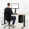 Techly ICA-CS 66 Uchwyt CPU pod biurko Czarny