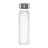 Butelka do picia Xavax 00181598 — 450 ml szkło borokrzemowe z silikonową osłonką, niebieska przezroczysta