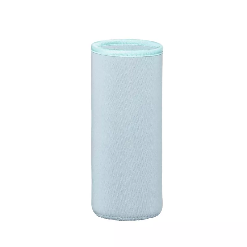 Butelka do picia Xavax 00181598 — 450 ml szkło borokrzemowe z silikonową osłonką, niebieska przezroczysta