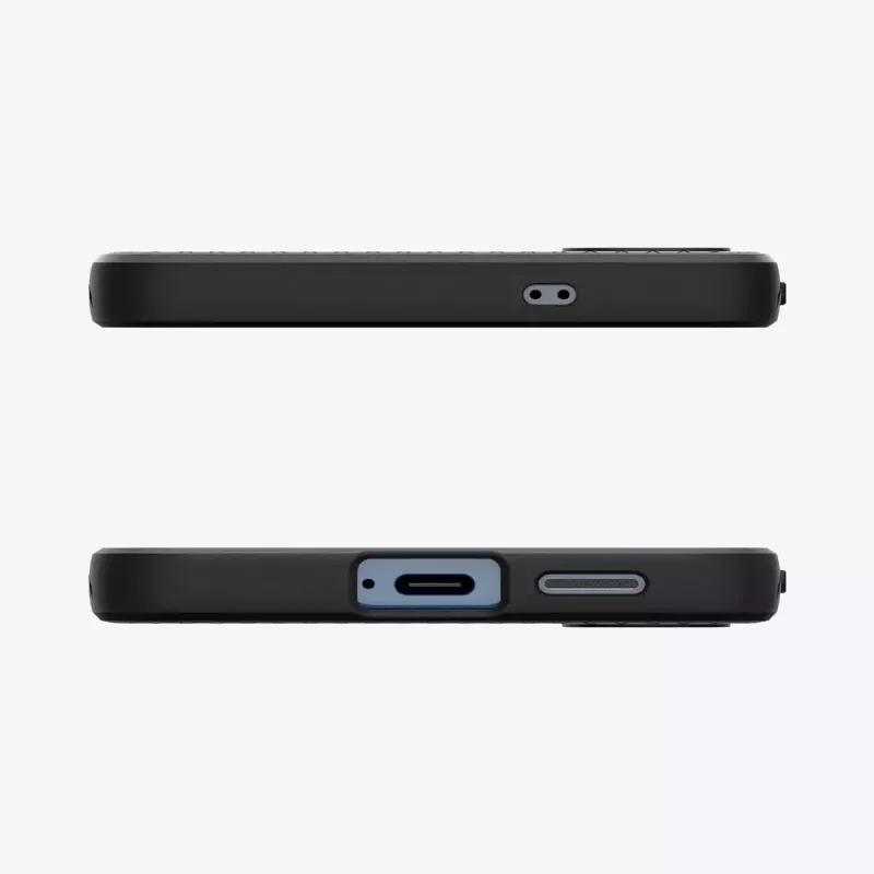 Cover Spigen Galaxy S25 Liquid Air Matte Czarny Monochromatic