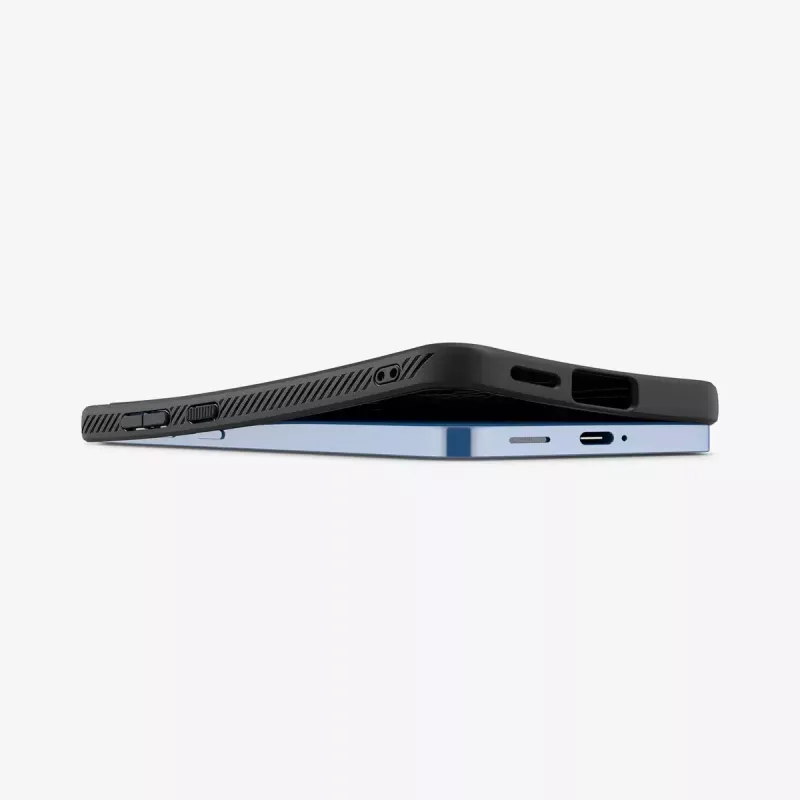 Cover Spigen Galaxy S25 Liquid Air Matte Czarny Monochromatic