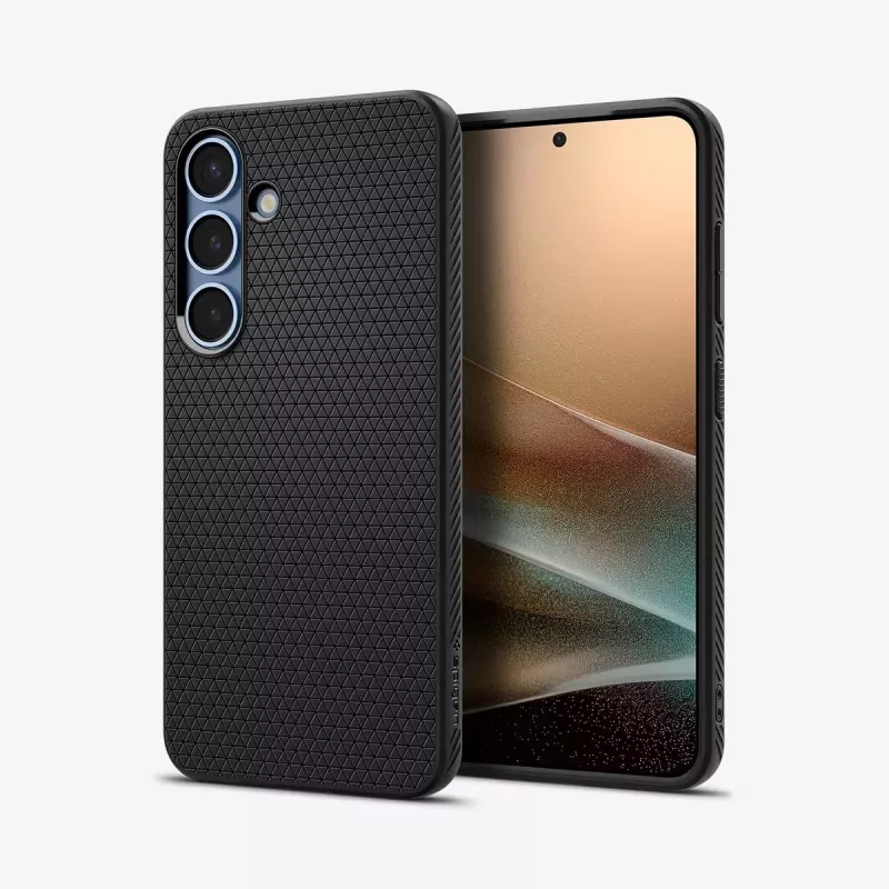 Cover Spigen Galaxy S25 Liquid Air Matte Czarny Monochromatic