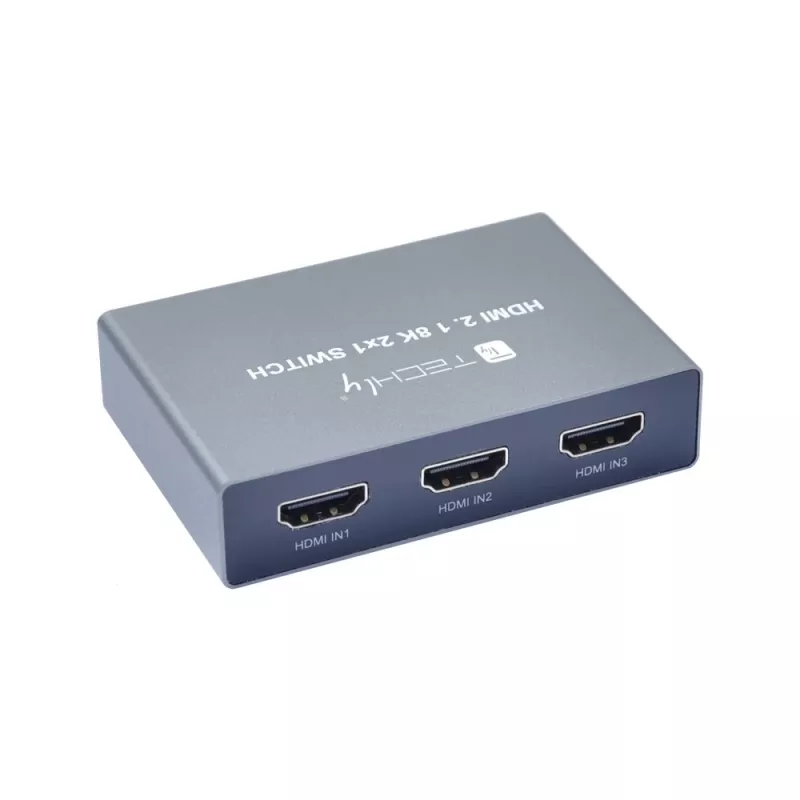 Przełącznik wideo Techly IDATA HDMI-2138KT HDMI 60 Hz 2 m